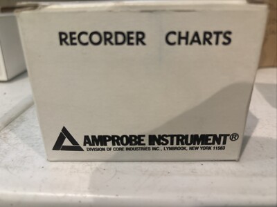 Six Amprobe Instruments Recorder Chart Paper Rolls Lot Cat. No. 4060