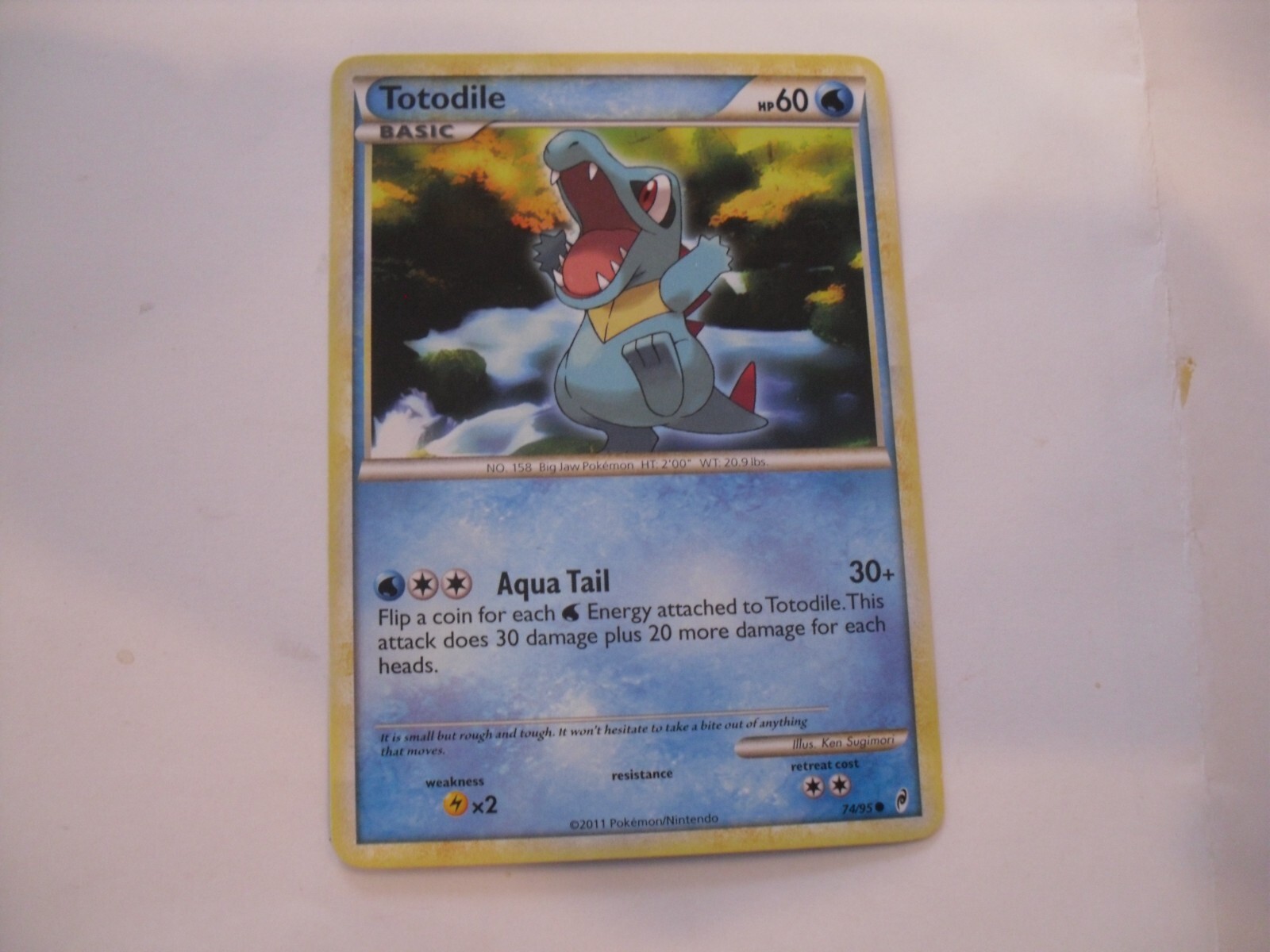 Pokemon Call Of Legends Totodile 74/95 Common Card BB