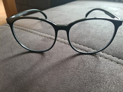 Brille Damen schwarz, rund