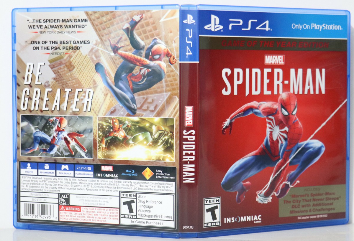 Sony PlayStation 4 PS4 Slim Marvel SpiderMan GOTY Limited
