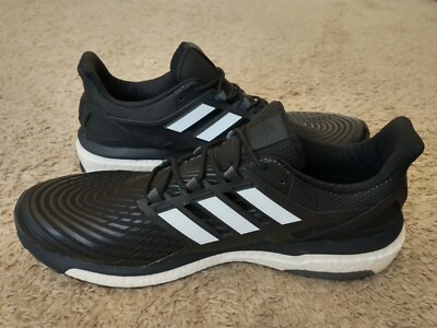 adidas Energy Boost Running Shoe - Men's Black/White Size 15