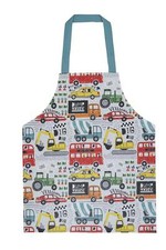 Kids PVC Apron Ulster Weavers Just Keep Trucking 100% Cotton Multi