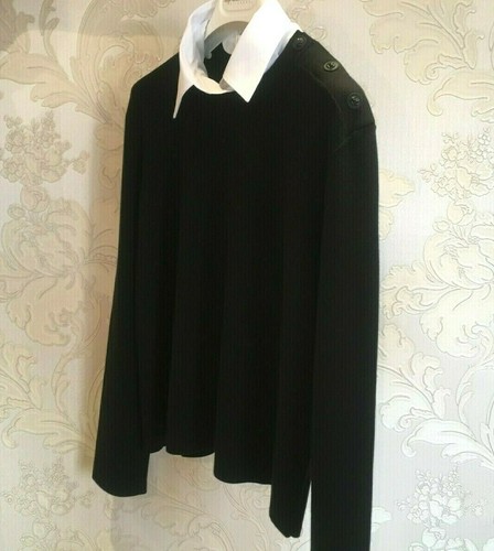 NEW BLACK SWEATER CHANEL UNIFORM (size 