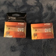 TDK DVM60ME DVC DVM minidv mini dv Cassettes Tapes Cassette Tape Set Of 2