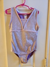 Cat and Jack Girls Lavender Mermaid Gymnastics/Dance Leotard Size M 7/8