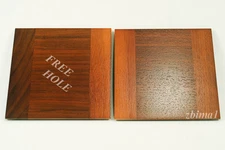 1 LENS BOARD 5.5" x 5.5" FOR TACHIHARA 8"x10"- Solid Walnut, undrilled/free hole