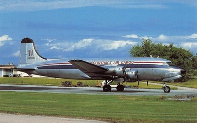 Postcard Unposted Airlines MDC Douglas DC-4 (C-54E-DO) Contract Air Cargo '92