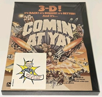 Comin' At Ya! 3D DVD w 2 Pair 3-D Glasses Rhino 1981 Snapper Case  1999 *Sealed