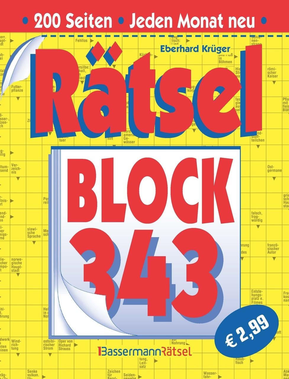 Rätselblock 343 Eberhard Krüger