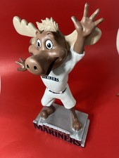 New Seattle Mariners Moose 12" Mascot Logo Statue Resin Decoration Man Cave