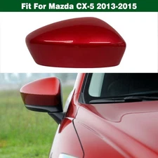 Red Right Side Rearview Door Mirror Cover Shell Cap For Mazda CX-5 2013-2015
