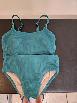 Kona Sol 2 Piece Swimsuit Green Women's Swimsuit Bottom-S Top-M