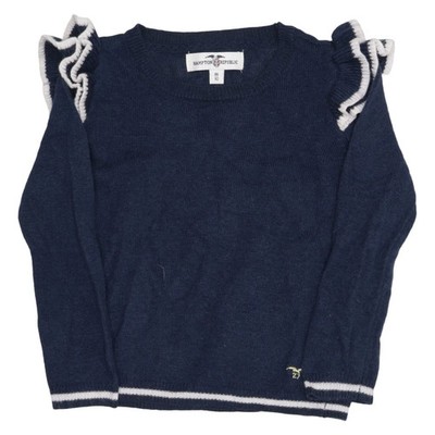 Hampton Republic, Strickpullover, Größe: 86/92, Blau/Weiß #D8v