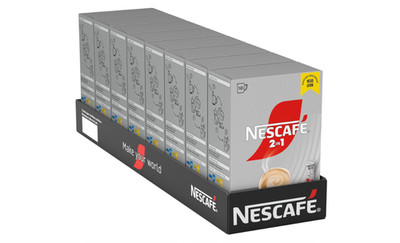 NESCAFÉ 2in1 Sticks instant coffee contains caffeine (8 x 10 x 8g)
