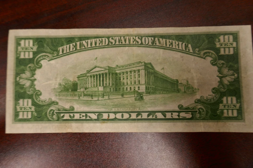 1934 A $10 Federal Reserve Note ** PAPER CURRENCY AUCTIONS #255 - Image 2 of 2