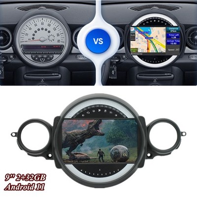 9'' 2+32GB Radio Player GPS Navigation FM For BMW Mini Cooper R56 R60 2007-2013
