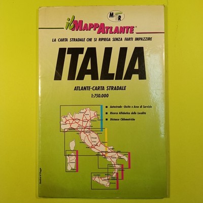ATLAS STRAßENKARTE ITALIEN KARTEN ITER 1992