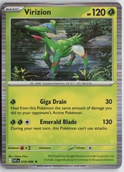 Virizion 010/086 White Flare Holo Rare