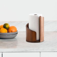 Küchenrollenhalter aus Holz für die Arbeitsplatte