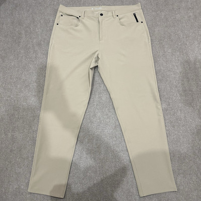 Fourlaps Traverse Men's 40x31 Beige Performance Stretch Chino Tech Pants *READ