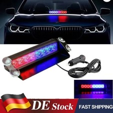 2 Stk Auto LED Auto Blitzlicht Frontblitzer Warnleuchte Dash Strobe Notfall 8LED