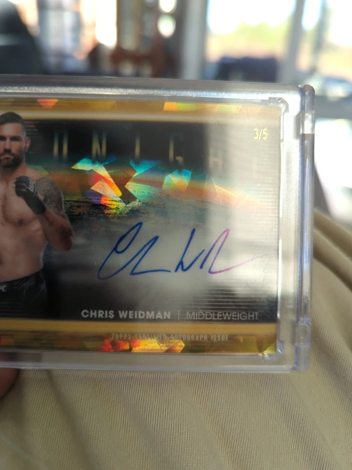 2025 Midnight Chris Weidman UFC Midnight Signatures Auto  3/5 - Image 4 of 4