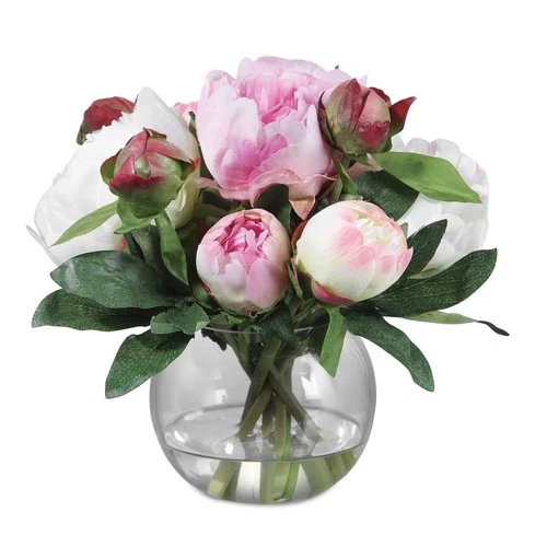 Blaire - 10 inch Peony Bouquet - 10 inches wide by 10 inches deep Accessories - Picture 1 of 12