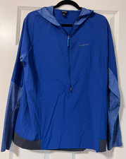 Patagonia Women's L/S 3/4 Zip Hooded Lightweight Jacket - Blue Size XL
