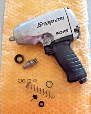 SNAP ON IM3100 IMPACT WRENCH TWO 3/8" DR. STANDARD LENGTH ANVILS FRESHLY REBUILT