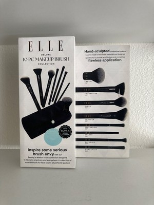 Elle Deluxe 10 Piece Makeup Brush Set