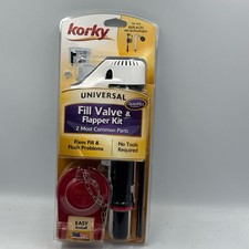 Korky QuietFILL Toilet Fill Valve Flapper Kit Universal 818BP Adjustable Quiet E