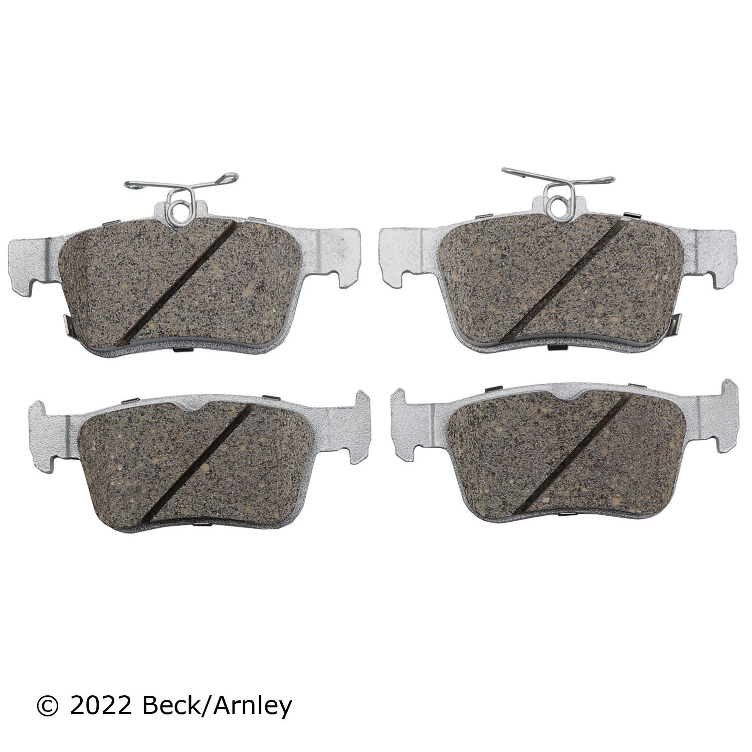Beck Arnley 085-2040 Premium Asm Brake Pads For 16-24 Acura Honda Civic Rdx