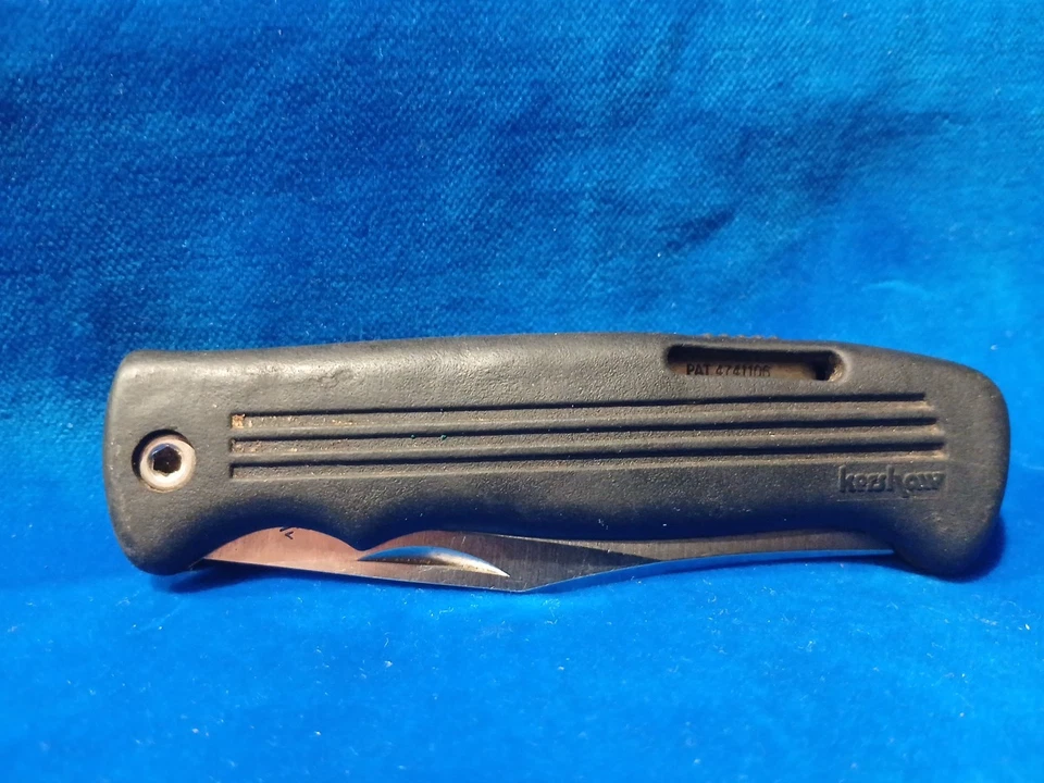 Cuchillo Kershaw KAI 1044 Lil Hoss con mango de goma negro Japón Foto 4 de 4