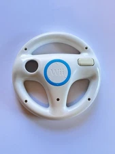 OEM Nintendo Wii Mario Kart White Steering Wheel Controllers RVL-024 FAST SHIP