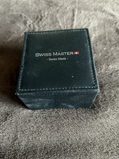 Swiss Master WB110453 Stainless Silver Watch With Genuine Leather Strap