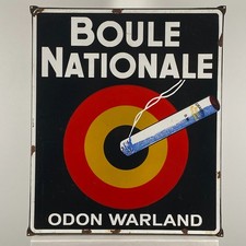 Boule Nationale Enamel Sign - 67x57x1cm (26.4x22.4x0.4") - Big Cigarette Signage