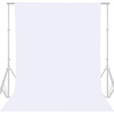 Durable 8ft x 10ft White Backdrop for Photo Booths  Professional Photoshoots