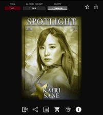VIDEOGAME Topps WWE Slam 18 - SPOTLIGHT Yellow - KAIRI SANE