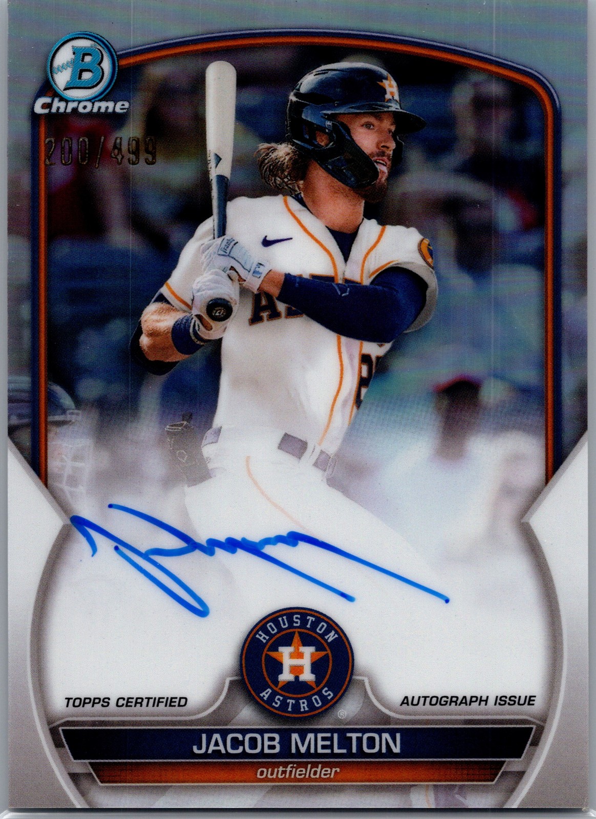 2023 Bowman Chrome #CPA-JML Jacob Melton Prospect Autographs Refractor #/499