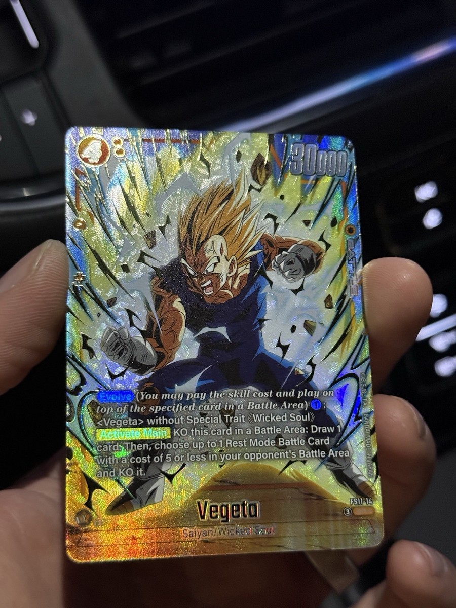 Dragon Ball Fusion World Vegeta FS11-14 Gold Alternate Art | eBay