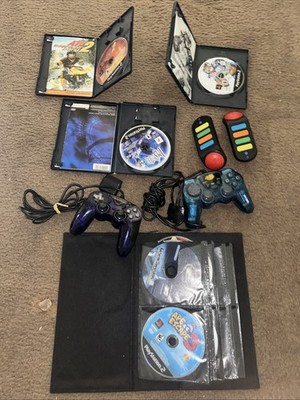 HUGE LOT - Ps2, 4 Controllers ,20 Games , Including Yu-Gi-Oh Plus More! UNTESTED