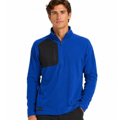 DRI-DUCK TKB Quarter Zip Fleece Pullover Small Blue UPF 50 Outdoor Hiking New