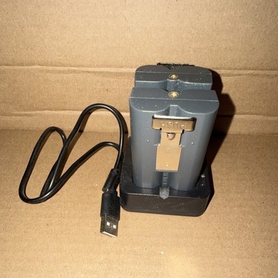 Ring Set of 2 Rechargeable Battery Pack And USB Charger for Ring Cam, Gray, Used