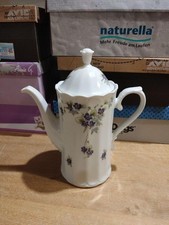 Kaffeekanne groß ca. 27cm Motiv "Veilchen" Eschenbach