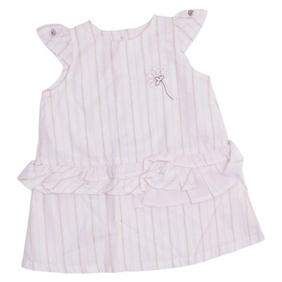 Pomme D'amour, Kleid, Größe: 56/62, Pink/Beige, Baumwolle, Streifen #AtH
