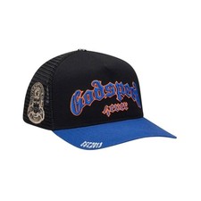 Godspeed Forever Trucker Men's Snapback Hat Black/Blue/Orange GDSPD13-BO