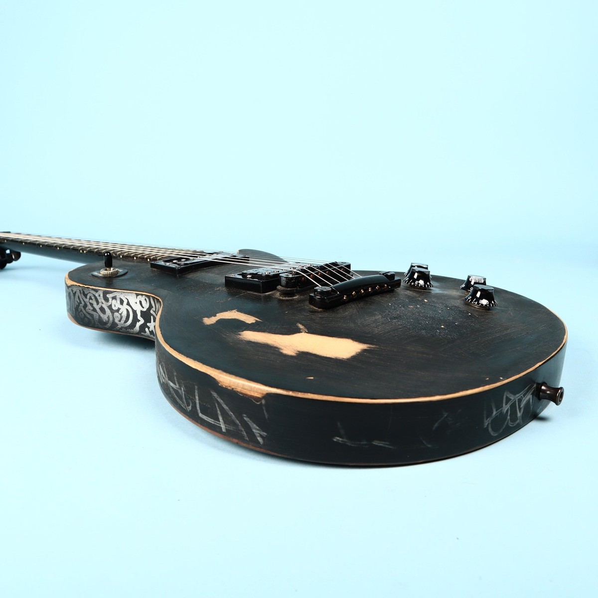 Gibson Les Paul Gothic Satin Black 2000 Electric Guitar | eBay