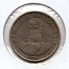 1974 Colombia 1 Peso (1576)
