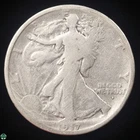 1917-S Obverse S Walking Liberty Half Dollar - Very  Good Details