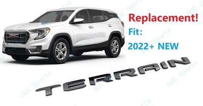 1PC Gloss Black Door Rear Tailgate Terrain Emblem Letter 2022 & Up Terrain